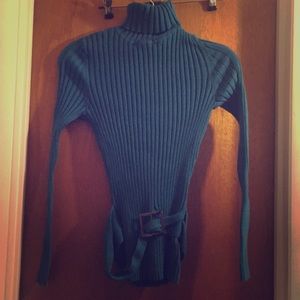 Blue Turtleneck